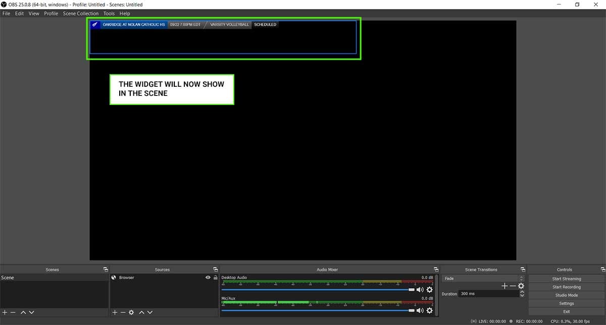 OBS Studio interface