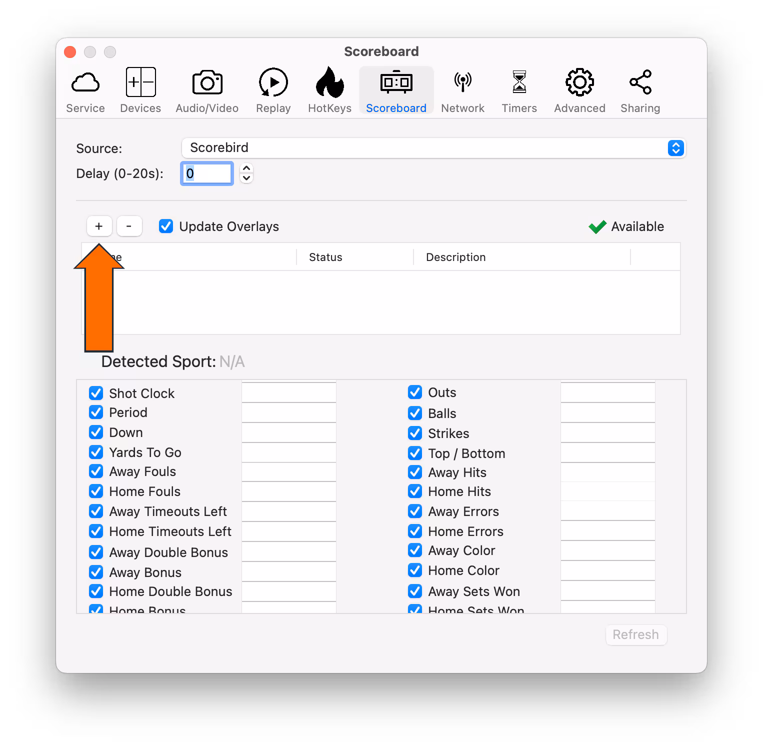 Click plus to add a NeST device