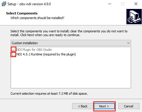 Run the NDI Plugin installer
