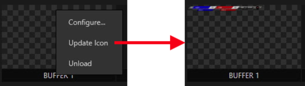 Right-click and select Update Icon