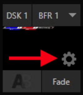 Click Fade to toggle the overlay on program output